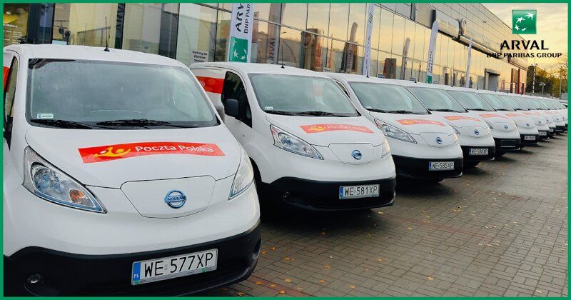 Poczta Polska stawia na elektromobilność. Do floty dołączają pierwsze dostawcze e-auta dostarczone przez Arval