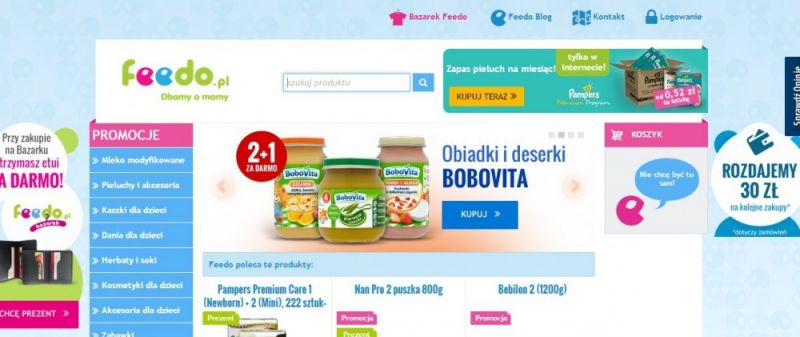 Windeln.de pozyskuje akcje Feedo - sklepu online z oddziałami w Czechach, Polsce i na Słowacji