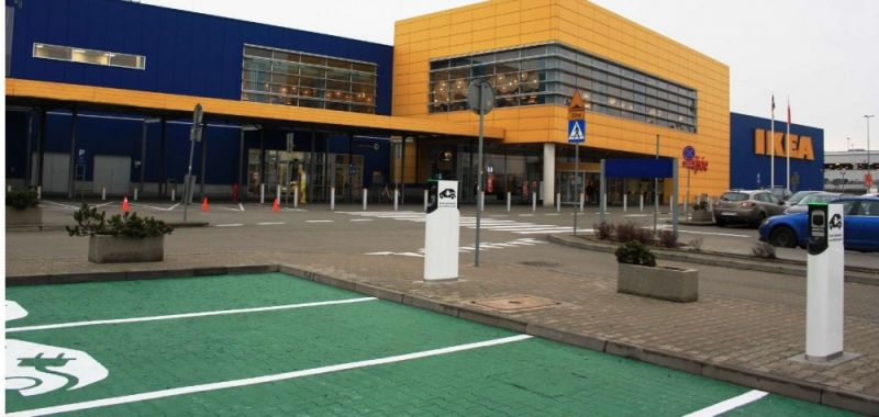 IKEA stawia stacje ładowania samochodów elektrycznych. Po Lublinie przyszła pora na Kraków