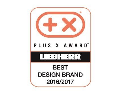 Liebherr otrzymał nagrodę Plus X Award  - Best Design Brand 2016/2017