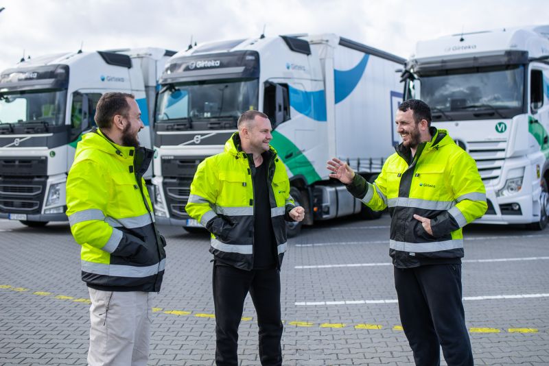 Girteka uruchamia nową platformę dla kierowców samochodów ciężarowych