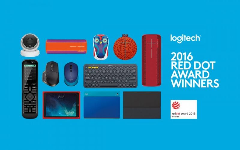 Logitech pobił swój rekord i zdobył dziewięć nagród Red Dot 2016 Product Design Awards