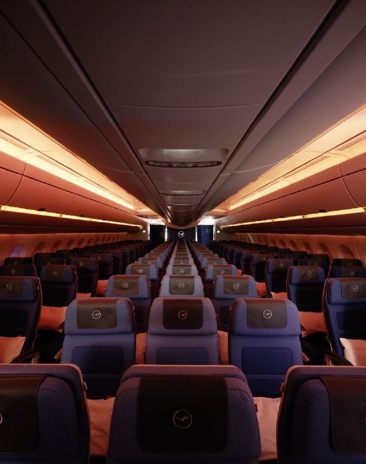 A350-900 Lufthansy - światowy debiut innowacyjnej technologii świetlnej