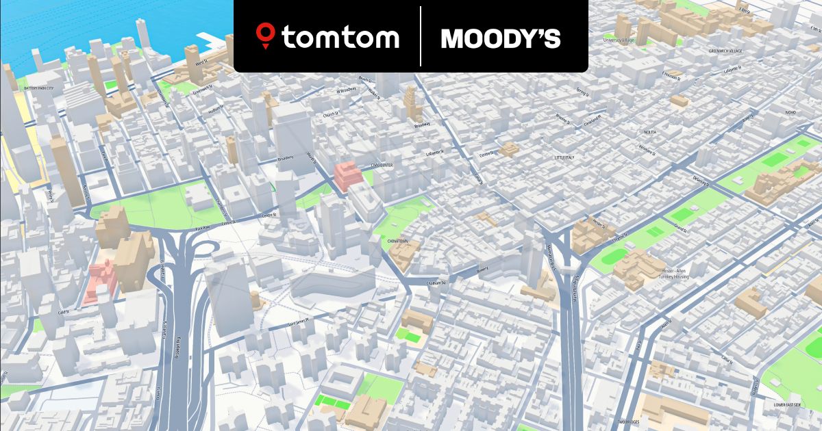 Moody’s wybiera dane lokalizacyjne TomTom do swoich rozwiązań zarządzania ryzykiem
