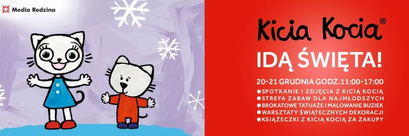 Kicia Kocia w Centrum Handlowym Kasztanowa – dwa dni świątecznej zabawy dla najmłodszych