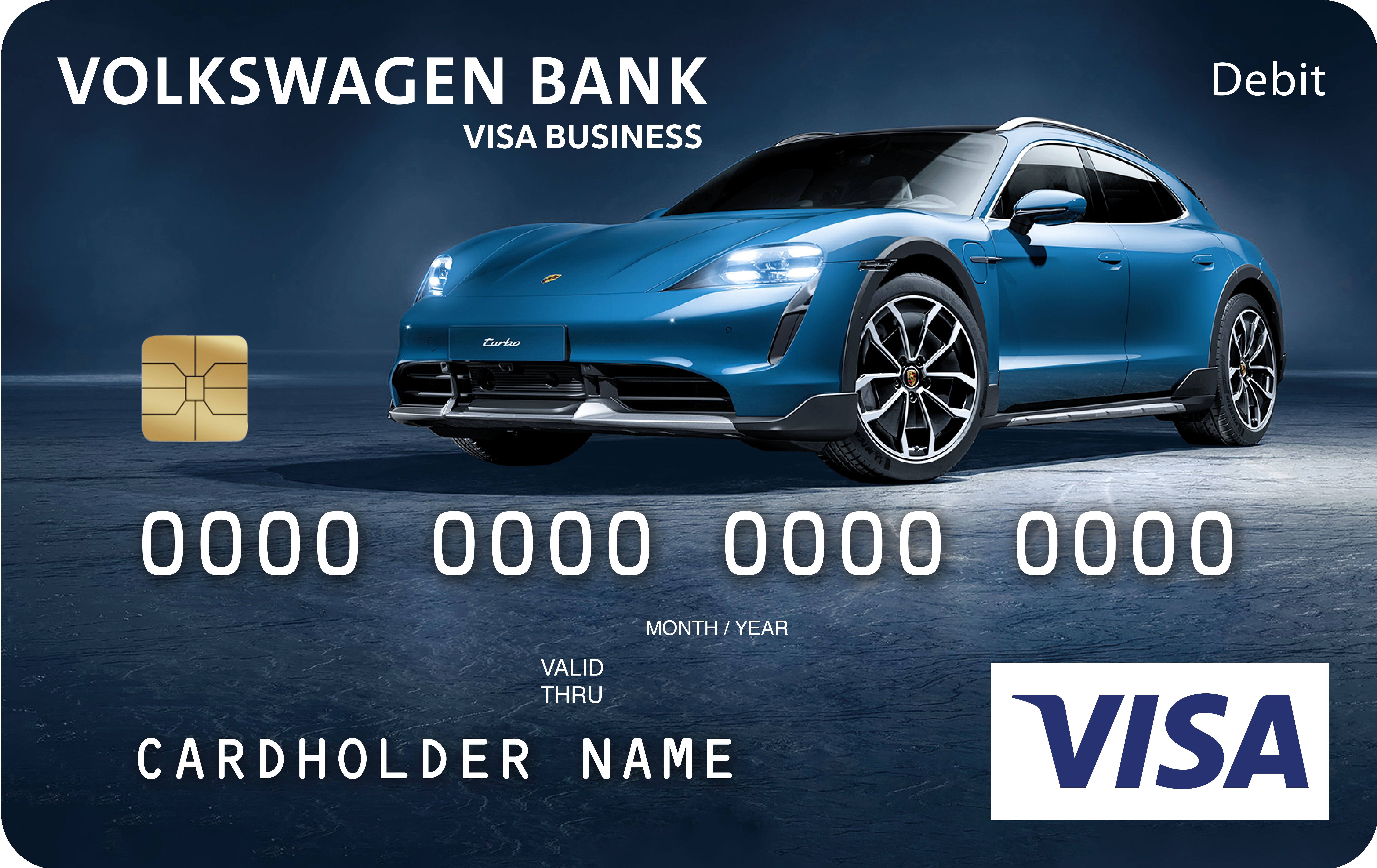 Volkswagen Bank wprowadza kartę z wizerunkiem Porsche Taycan