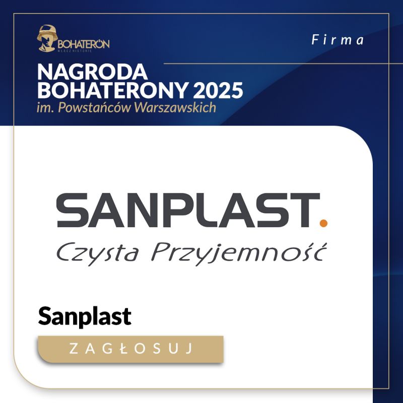 SANPLAST SA nominowany do nagrody BohaterONy 2025
