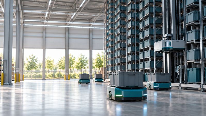 Roboty pomagają ciąć emisje. Zautomatyzowany magazyn może emitować o 25 proc. mniej CO₂