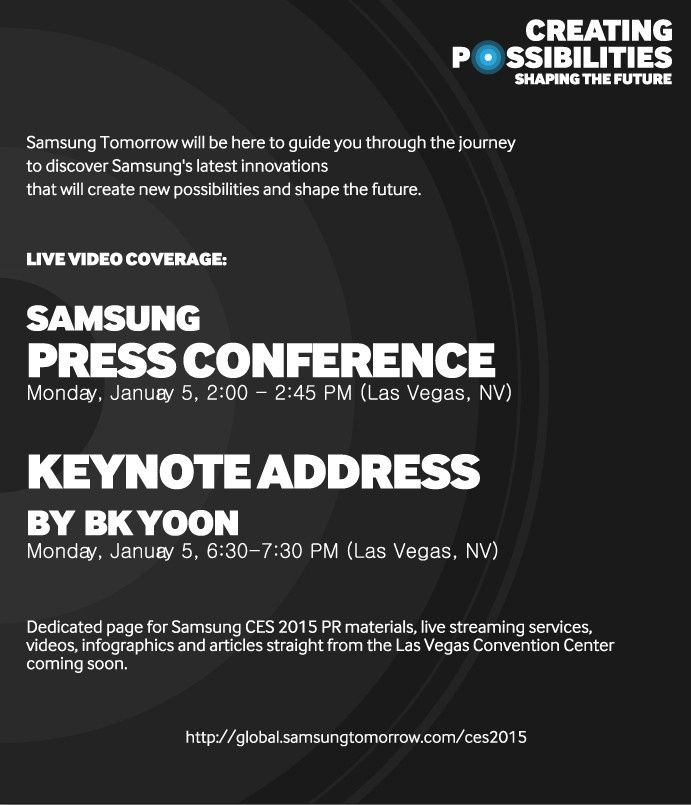 Samsung "zapowiedział swoją obecność" na CES 2015