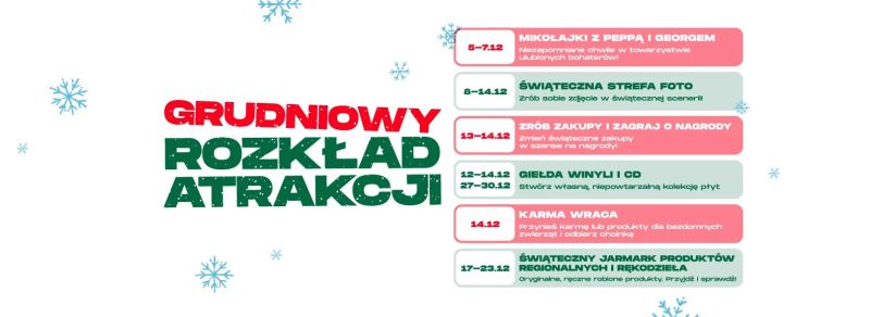 Grudzień pełen atrakcji w G City Biała – świąteczna atmosfera, muzyczne perełki i pomoc dla potrzebujących zwierząt