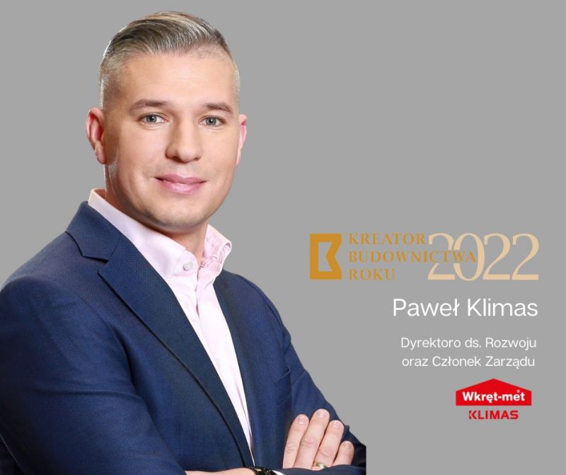 Klimas Wkręt-met z potrójną nagrodą Kreatora Budownictwa 2022