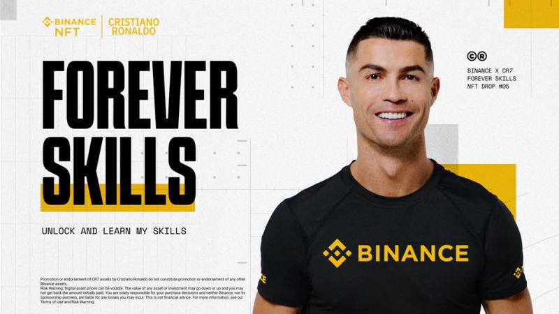 Cristiano Ronaldo i Binance prezentują cyfrową kolekcję ForeverSkills