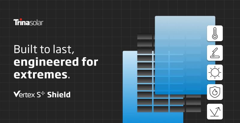 Moduł Vertex S+ firmy Trinasolar uzyskał szwajcarski certyfikat HW4 Haizl w zakresie ochrony przed gradem oraz klasę ogniową A+A