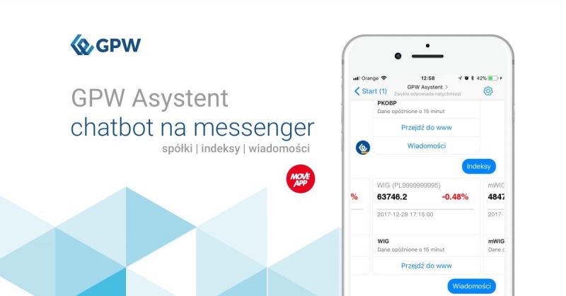 MoveApp wdraża pierwszego chatbota dla Giełdy Papierów Wartościowych w Warszawie