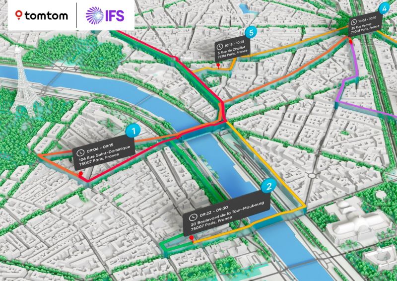 IFS wybiera technologię lokalizacji firmy TomTom, aby ulepszyć swoje usługi