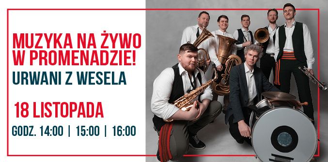 Muzyka na żywo w centrum handlowym Promenada – posłuchaj bałkańskiej muzyki w wykonaniu zespołu dętego!
