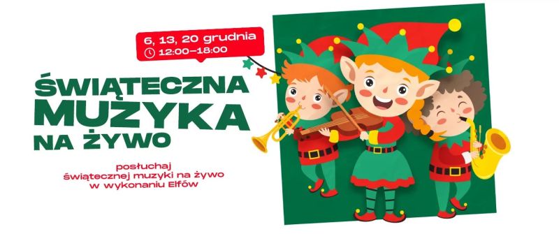 Świąteczna muzyka na żywo w G City Targówek – grudniowe soboty w towarzystwie rozśpiewanych elfów