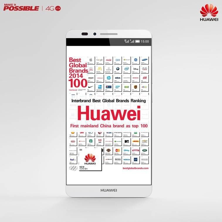 Huawei pierwszą chińską firmą w rankingu  Interbrand’s 2014 Annual Best Global Brands