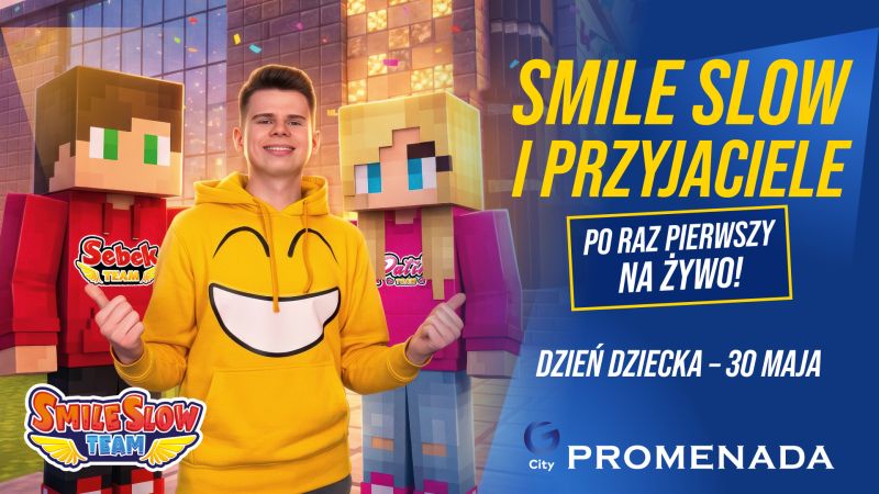 Pierwsze takie wydarzenie w Polsce. G City Promenada zaprasza na wyjątkowy Dzień Dziecka z ekipą SmileSlow