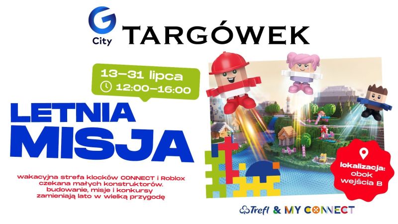 Klocki, gaming i kreatywna zabawa. G City Targówek zaprasza na Festiwal Klocków CONNECT
