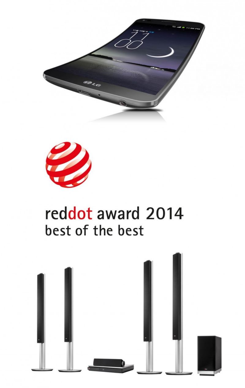 LG z nagrodami Red Dot Awards 2014