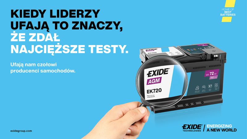 Exide ruszył z kampanią akumulatorów AGM – „Kiedy liderzy ufają”