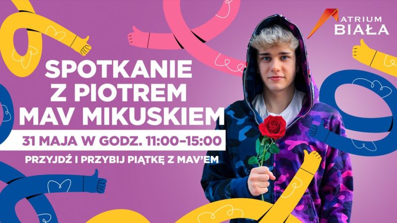 Spotkanie z Mavem i dzień pełen atrakcji w CH Biała  z okazji Dnia Dziecka!