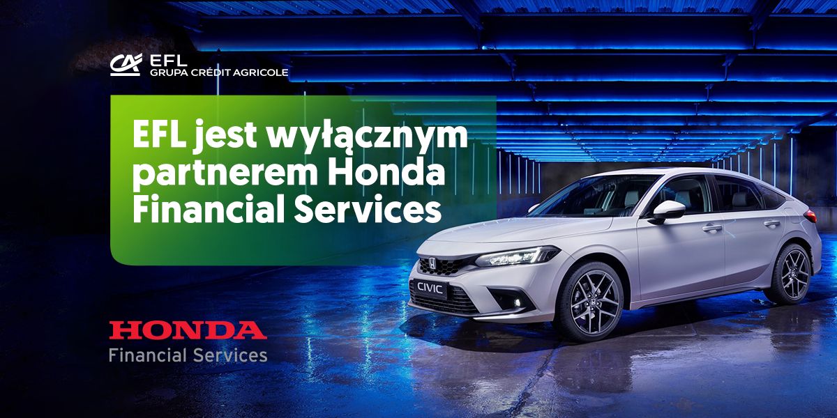 Grupa EFL pozostaje wyłącznym partnerem finansowym Hondy w Polsce