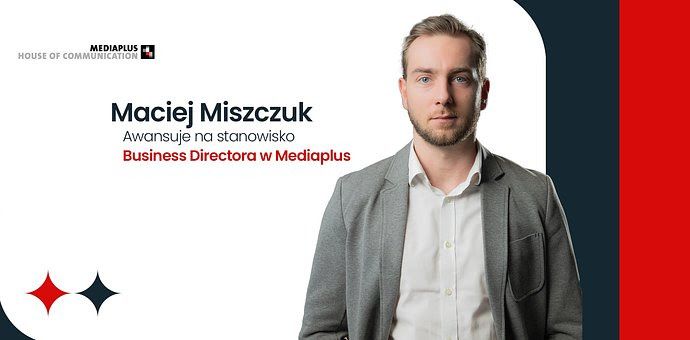 Maciej Miszczuk awansował w Mediaplus na stanowisko Business Directora