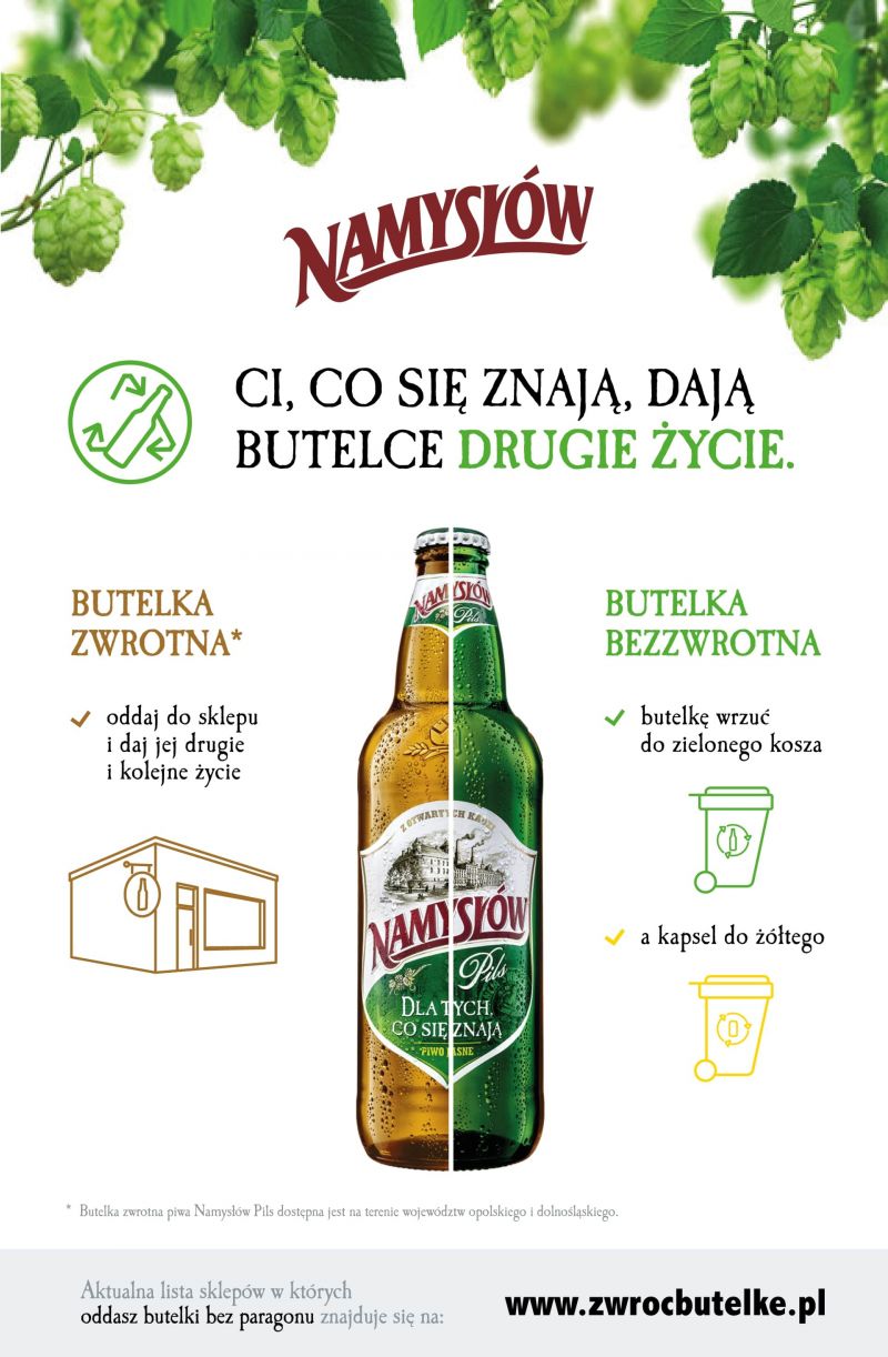 Drugie życie butelek zwrotnych zaczyna się… w Namysłowie