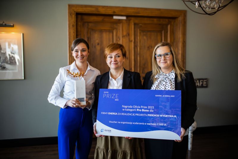 Olivia Prize 2021. Wręczono nagrody w kategoriach Olivia Business, Olivia Eco, Olivia Pro Bono i Olivia Impact