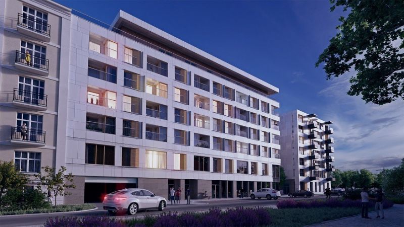 Apartamentowiec Solec Residence - Kryształ Powiśla: z końcem roku kończą się prace przy konstrukcji budynku