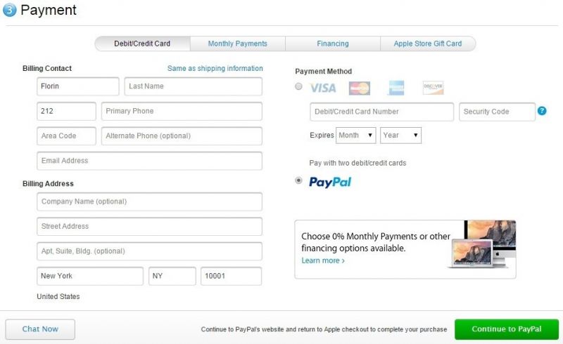 Teraz w Apple Online Store możesz kupować za pomocą PayPal'a 