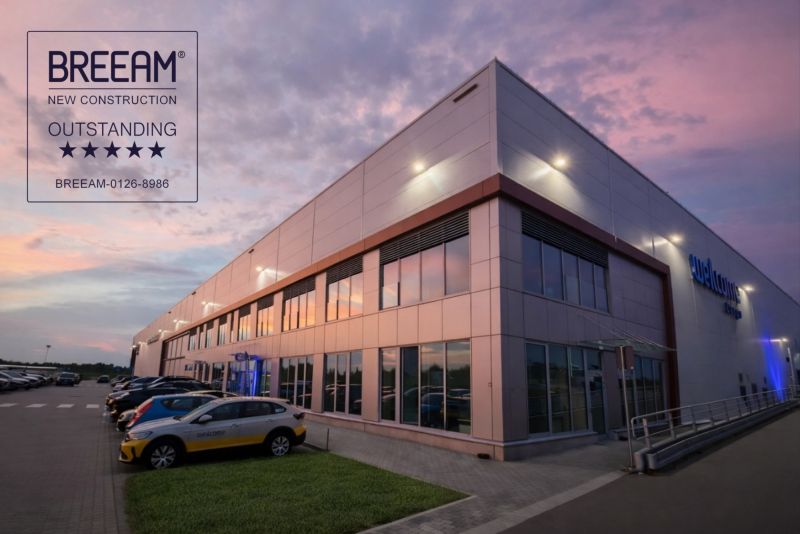 City Point Okęcie z certyfikatem BREEAM Outstanding - wśród najlepszych obiektów logistycznych w Polsce