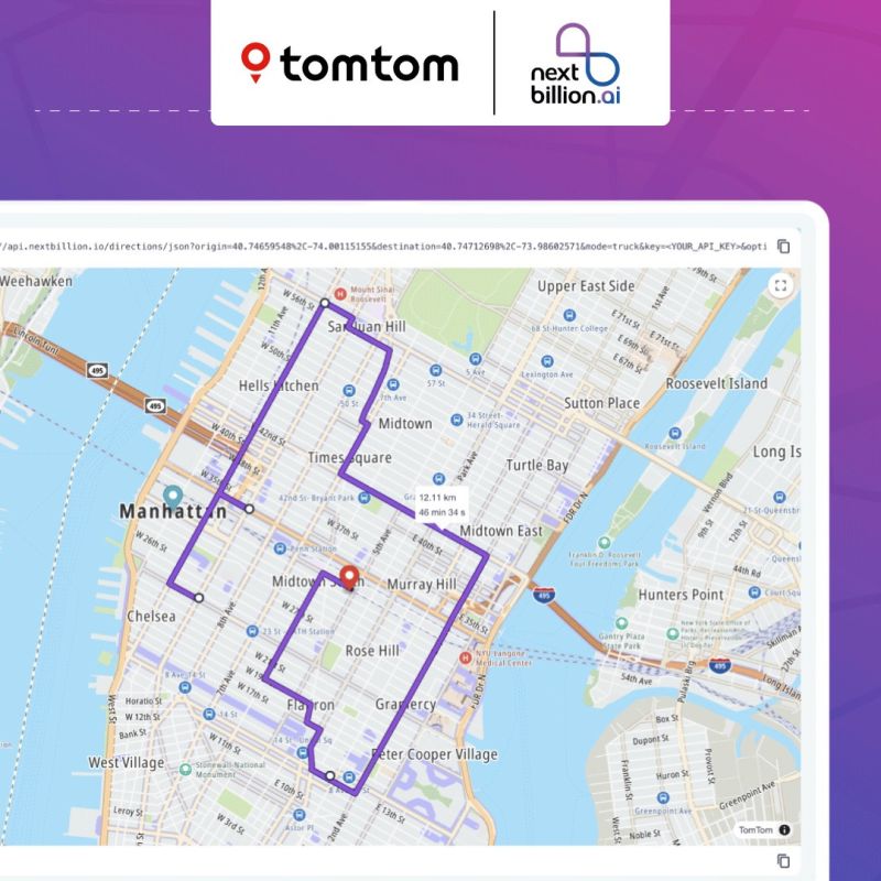 NextBillion.ai wybiera TomTom Orbis Maps