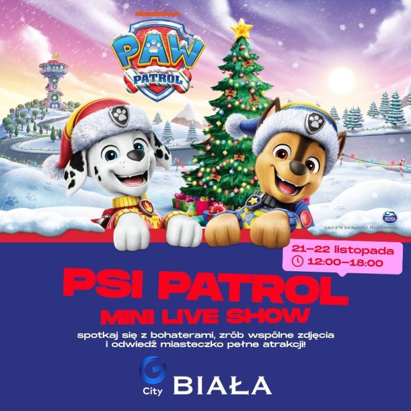 Mini Live Show z Psim Patrolem w G City Biała!