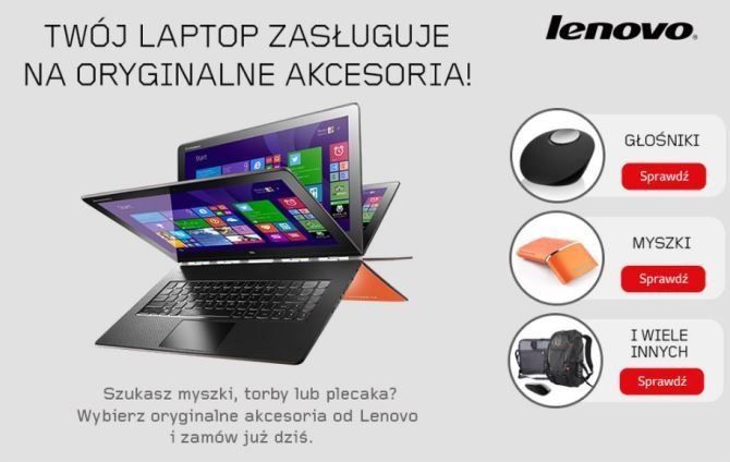 Trwa internetowa kampania reklamowa Lenovo promująca akcesoria komputerowe oraz do tabletów
