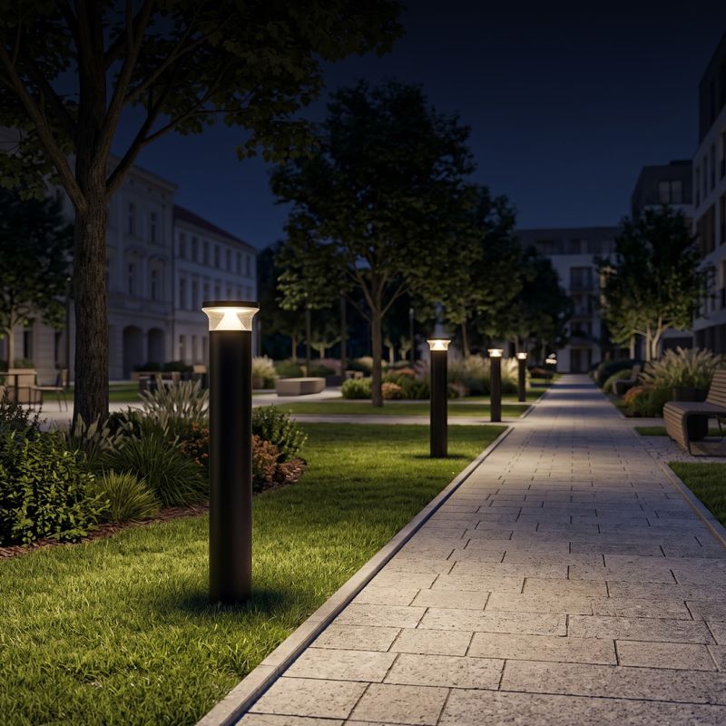 Bollard Skver LED - nowe słupki oświetleniowe do przestrzeni zewnętrznych od Lena Lighting