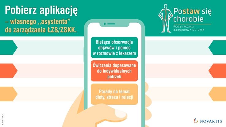 Aplikacja na telefon dla pacjentów z ZZSK i ŁZS, która ma być asystentem w zarządzaniu chorobą