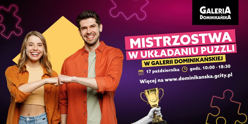 Mistrzostwa Galerii Dominikańskiej w układaniu puzzli. Do wygrania 5500 zł