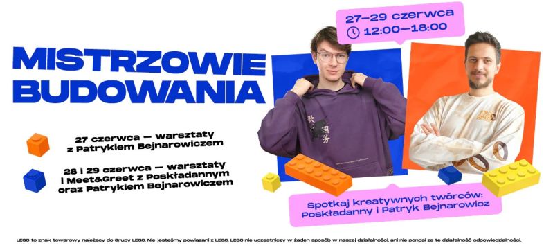 G City Targówek zaprasza na spotkanie z Mistrzami Budowania – trzy dni kreatywnej zabawy dla fanów klocków!