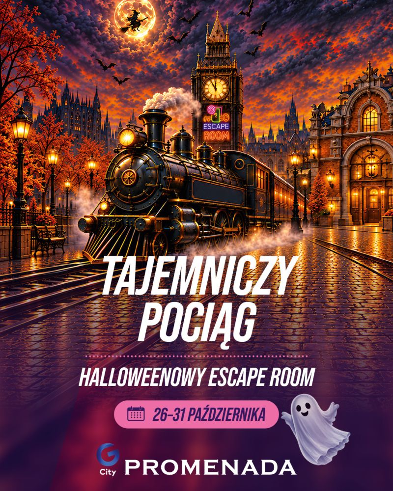 Tajemniczy Pociąg w G City Promenada. Escape room pełen zagadek już od 26 października