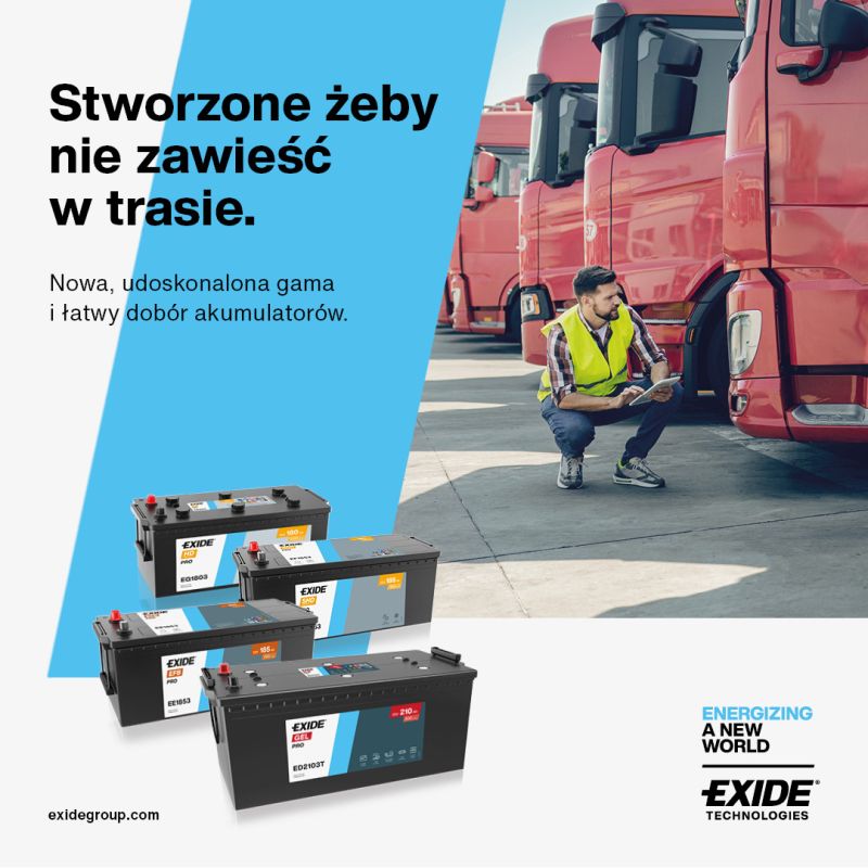 Exide Technologies udoskonala gamę do pojazdów użytkowych, wprowadzając nową strukturę, intuicyjny system etykiet i łatwiejszy dobór odpowiedniego akumulatora