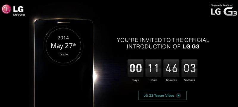 O 19.00 premiera LG G3 (livestreaming)