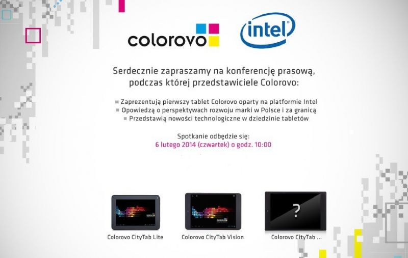 Konferencja prasowa - premiera tabletu Colorovo z procesorem Intel (6 lutego 2014)