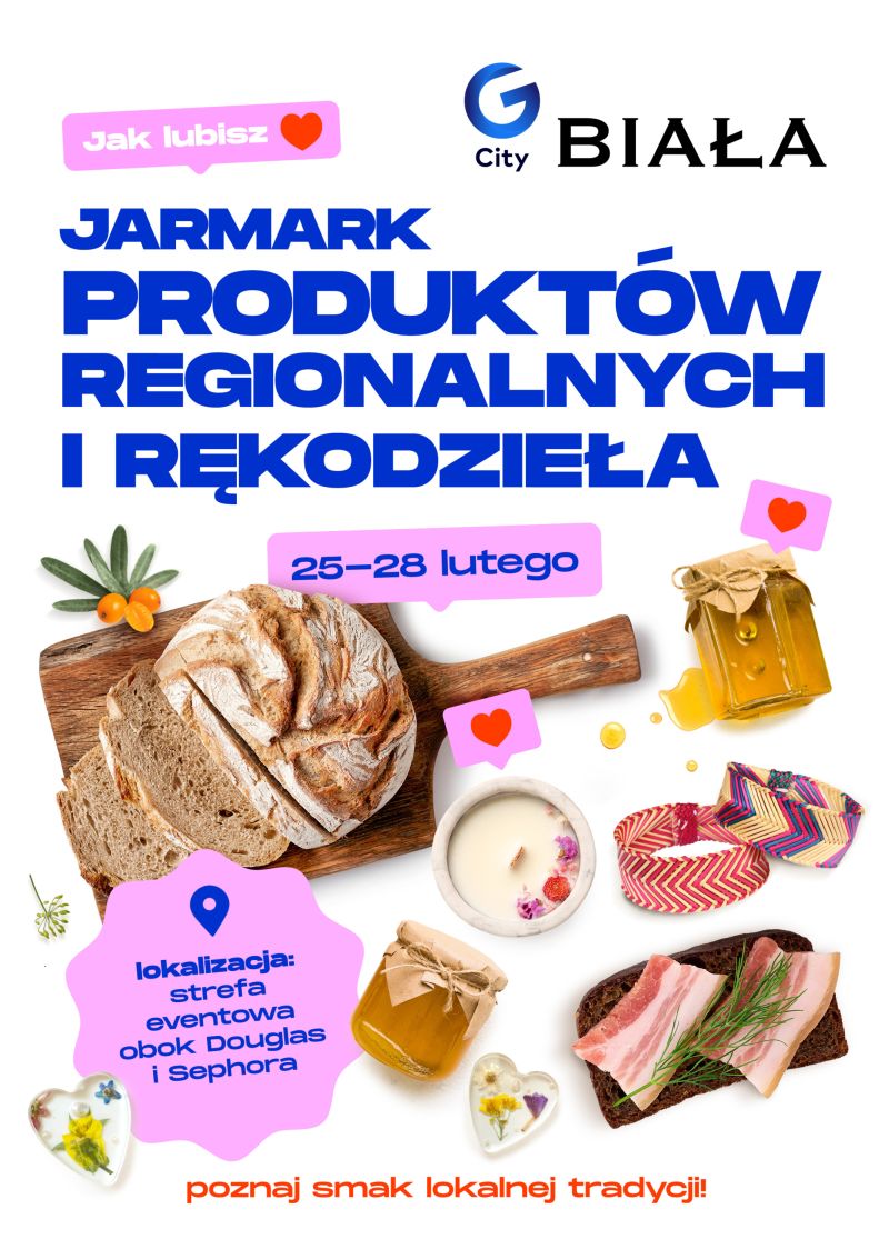 Muzyczne perełki i regionalne smaki w G City Biała. Luty pod znakiem pasji i tradycji