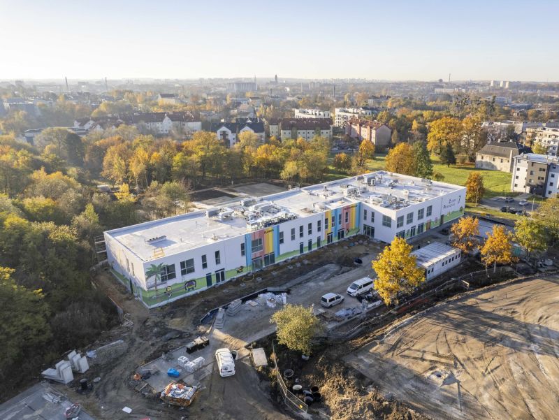 Kończą się prace budowlane przy jednej z najbardziej ekologicznych inwestycji w Gliwicach.